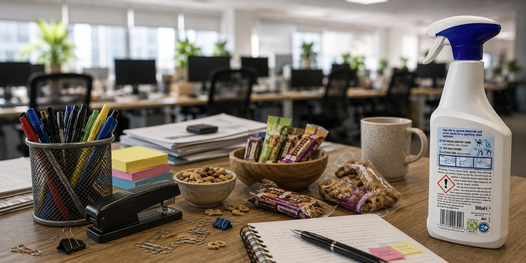 Workplace stocks and supplies